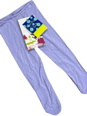 Kickee Pants Bella Girl Lilac Bamboo Footed Tights 0-6M NWT Soft Stretch